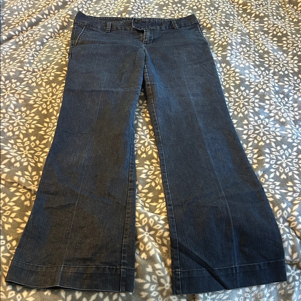 GAP Dark Blue Wide Leg Flare Women's Jeans